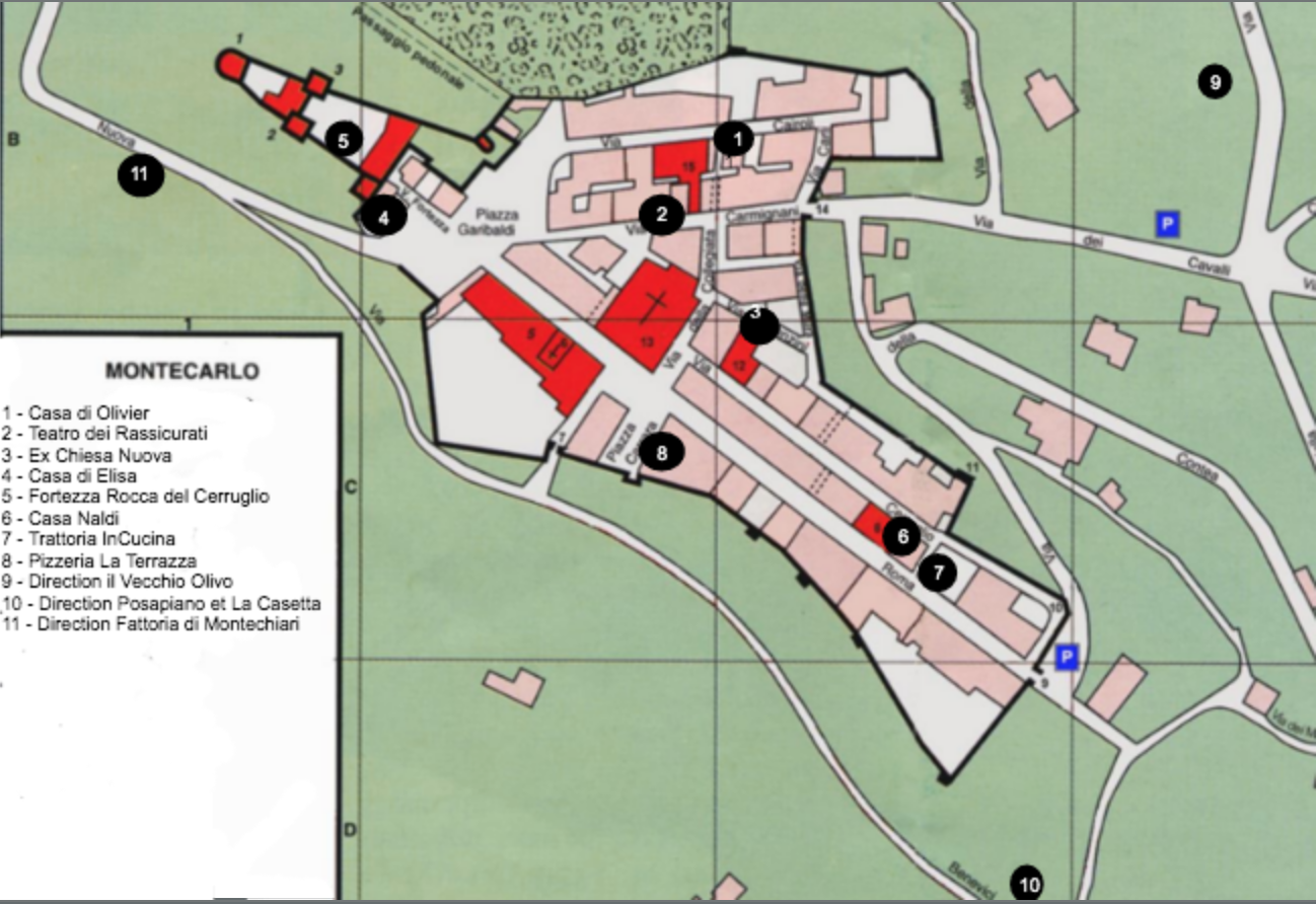 Plan des événements